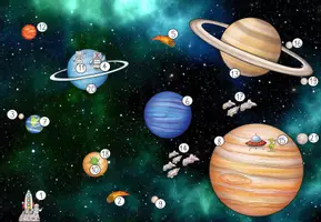 Vorschau - Spiele - Interaktive Lesespurgeschichte Weltall "Wo ist Luna?" (3-fach differenziert) - Seite 3