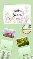 Vorschau - Bildkarten - Lesedose Blumen Grundschullore - Deckblatt