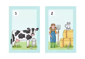 Vorschau - Stationenlernen - Lesespaziergang "Auf dem Bauernhof" (5-fach differenziert) - Seite 2