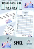 Vorschau - Spiele - Ausbildungsberufe von A bis Z Berufsorientierung Spiel - Deckblatt