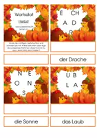 Vorschau - Stationenlernen - Wortsalat - Herbst - Seite 1