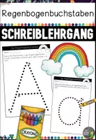Vorschau - Arbeitsblätter - Regenbogenbuchstaben - Schreiblehrgang in Druckbuchstaben - Deckblatt