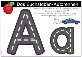 Vorschau - Arbeitsblätter - Das Buchstaben-Autorennen - Schreiblehrgang in Druckschrift - Seite 3