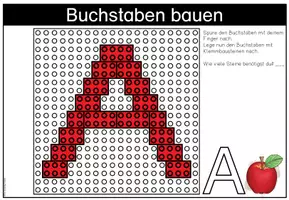 Vorschau - Arbeitsblätter - Buchstaben aus Klemmbausteinen- Schreiblehrgang in Druckschrift - Seite 3