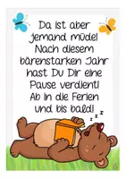Vorschau - Mal- und Bastelvorlagen - Abschied 1. Klasse - Bär / Bärenklasse - Seite 2