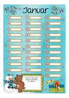 Vorschau - Mal- und Bastelvorlagen - Geburtstagskalender Bärenklasse - Seite 2