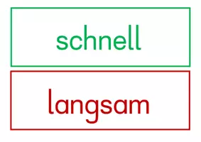 Vorschau - Stationenlernen - Wortfeld GEHEN - Tafelkarten - Seite 1