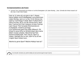 Vorschau - Arbeitsblätter - Die Zeitformen des Deutschen - Seite 1