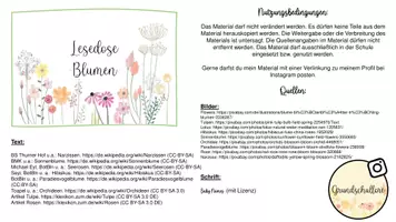 Vorschau - Bildkarten - Lesedose Blumen Grundschullore - Seite 2