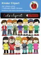 Vorschau - selbst erstellte Cliparts/Grafiken - Cliparts Kinder, Figuren - Deckblatt