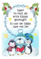 Vorschau - Mal- und Bastelvorlagen - Abschied 1. Klasse Pinguinklasse / Pinguin - Seite 1
