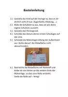 Vorschau - Mal- und Bastelvorlagen - Bastelvorlage zur Einschulung: "Meine Schultüte und ich" - Seite 1