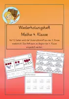 Vorschau - Arbeitsblätter - Mathe Wiederholungsheft 4. Klasse für Schuljahresbeginn - Deckblatt