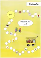 Vorschau - Spiele - Einkaufen: Brettspiel (Wortschatz & Sprechen) - DaZ - Kl. 1/2 - Seite 1