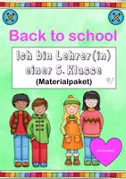 Vorschau - Arbeitsblätter - Back to school: Ich bin Lehrer(in) einer 5. Klasse (Materialpaket) - Deckblatt