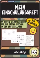 Vorschau - Arbeitsblätter - Mein Einschulungsheft: Aufgaben zum Schulanfang, Die 1. Klasse (Homeschooling, Übungsheft) - Deckblatt