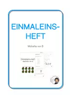 Vorschau - Arbeitsblätter - Einmaleins-Heft Malreihe von 8 - Deckblatt