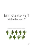 Vorschau - Arbeitsblätter - Einmaleins-Heft Malreihe von 9 - Seite 1