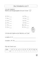 Vorschau - Arbeitsblätter - Einmaleins-Heft Malreihe von 9 - Seite 3