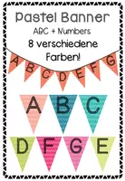 Vorschau - Poster - Wimpelkette Willkommen (Pastel Dreieck) - Deckblatt