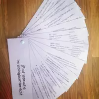 Vorschau - Merkblätter - Fachsprache im Biologieunterricht - Fächer - Deckblatt