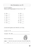 Vorschau - Arbeitsblätter - Einmaleins-Heft Malreihe von 10 - Seite 3