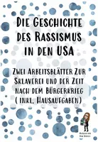 Vorschau - Arbeitsblätter - Die Geschichte des Rassismus in den USA - Deckblatt