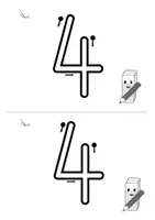 Vorschau - Arbeitsblätter - Zahleneinführungsheft - Die Zahl 4 - Seite 2