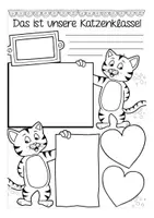 Vorschau - Arbeitsblätter - Die Klasse vorstellen Deutsch Arbeitsblätter Katze / Katzenklasse - Seite 3
