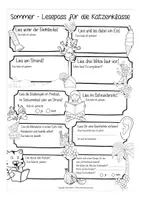 Vorschau - Arbeitsblätter - Sommerferien Lesepass Katzenklasse - Seite 2