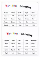 Vorschau - Spiele - Wort - Bingo Substantive Lückenfüller - Seite 2
