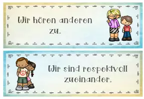 Vorschau - Präsentationen/Tafelbilder - Klassenregeln Schilder - Seite 3