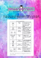 Vorschau - Fördermaterial/Inklusion - Hausaufgaben organisieren Merkhilfe - Deckblatt