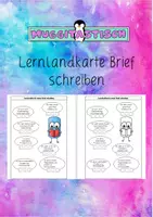 Vorschau - Arbeitsblätter - Lernlandkarte Sequenz Brief schreiben - Deckblatt