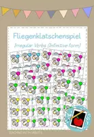 Vorschau - Spiele - Irregular Verbs / unregelmäßige Verben Fliegenklatschspiel (Infinitive) - Deckblatt