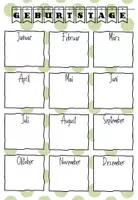 Vorschau - Mal- und Bastelvorlagen - Unsere Geburtstage - Geburtstagskalender - Klassenzimmer Dekoration - Seite 3