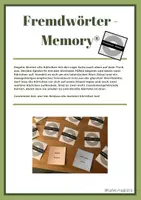 Vorschau - Spiele - Fremdwörter - Memory® Latein/Englisch - Deckblatt