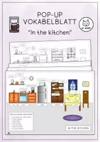 Vorschau - Arbeitsblätter - Pop-Up-Vokabelblatt IN THE KITCHEN (bunt+sw) - Deckblatt