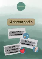 Vorschau - Bildkarten - Klassenregeln (geeignet für Klassen 1-4) - Deckblatt