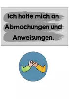 Vorschau - Bildkarten - Klassenregeln (geeignet für Klassen 1-4) - Seite 1