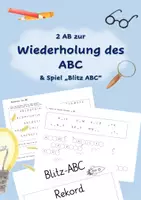 Vorschau - Arbeitsblätter - ABC Wiederholung: 2 AB und Spielvorlage - Deckblatt
