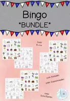 Vorschau - Spiele - Bingo - MATERIALPAKET / SPARPAKET / SPARSET / BUNDLE - Deckblatt