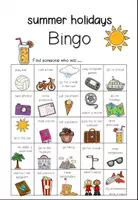 Vorschau - Spiele - Bingo - "summer holidays" Spiel - Seite 1