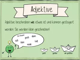 Vorschau - Poster - Lernplakate zu den Wortarten Nomen, Adjektive, Verben und Artikel - Seite 3