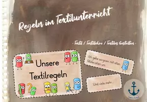 Vorschau - Anderer Materialtyp - Regeln für den Textilunterricht - Deckblatt
