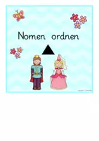 Vorschau - Stationenlernen - Wortartenmärchen: Klettmappe Nomen ordnen, 3-fach differenziert, Deutsch, DaZ - Seite 3