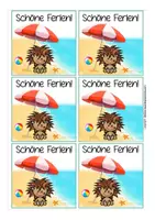 Vorschau - Mal- und Bastelvorlagen - Feriengrüße Igelklasse Sommerferien - Seite 2