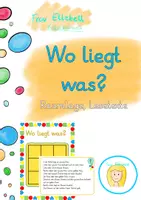 Vorschau - Stationenlernen - Wo liegt was? Raumorientierung mit Lesekarten - Deckblatt