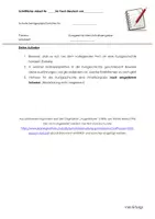 Vorschau - Klassenarbeiten - Klassenarbeit (Inhaltsangabe) zur Kurzgeschichte "Augenblicke" von Walter Helmut Fritz inkl. Bewertungsbogen und Musterlösung! - Seite 1