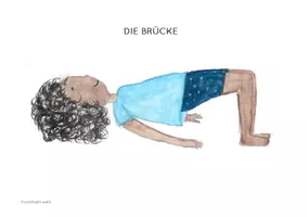 Vorschau - Bildkarten - Kinderyoga-Asana-Karte "Die Brücke" - Seite 2
